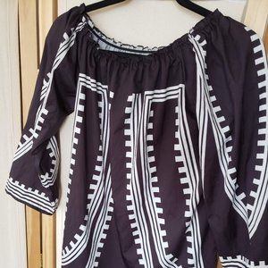 Chiffon zipper print